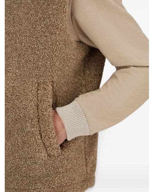 Chaleco De Bouclé Herno de hombre de color Brown