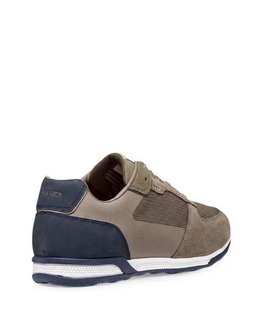 Geox White Spherica Actif X3 Lace-Up Sneakers for men