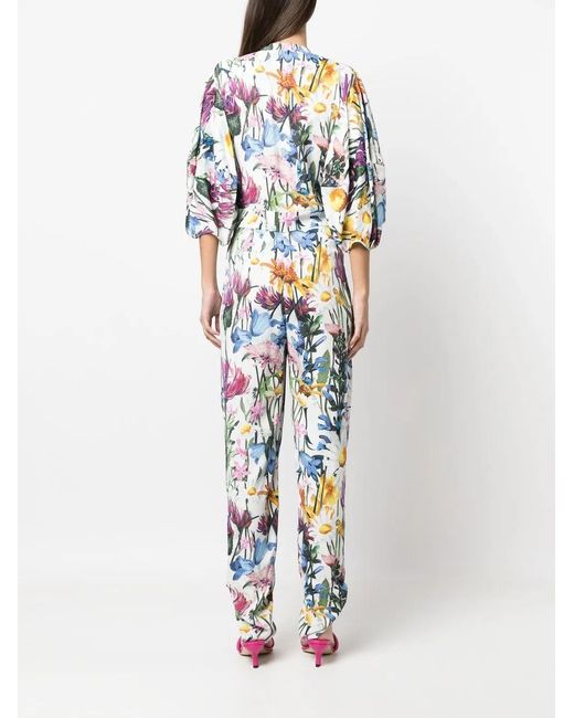 Stella McCartney White Floral Jumpsuit