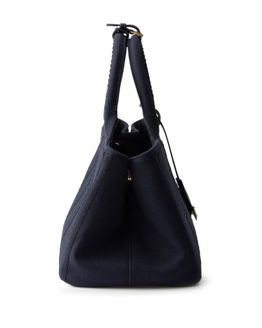 Prada Blue Large Jardinière Tote Bag