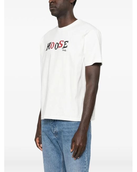Bode White Moose T-Shirt for men