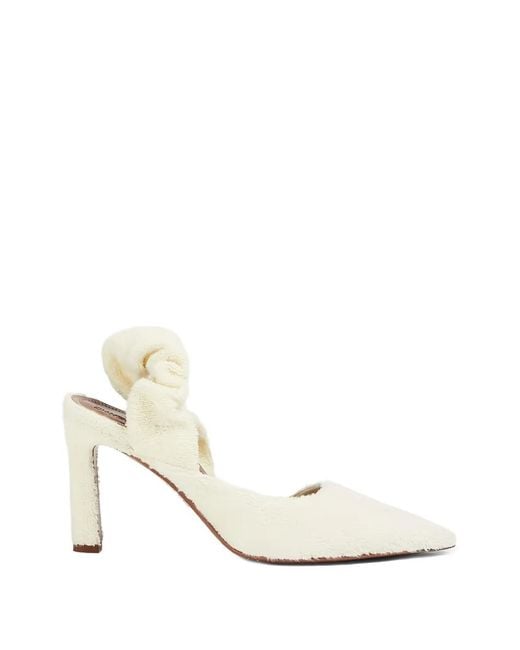 Zimmermann White Terry Slingback Pumps