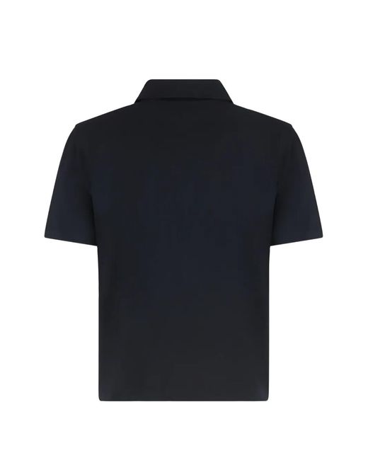 Vince Blue Buttoned Polo Top