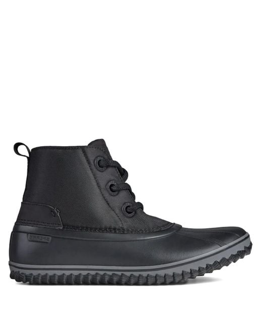 Sperry Top-Sider Black Schooner 3-Eye Boots