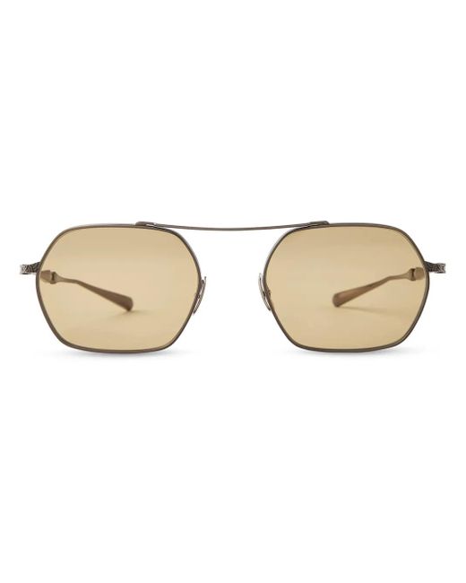 Mr. Leight Natural Ryder S Geometric-Frame Sunglasses