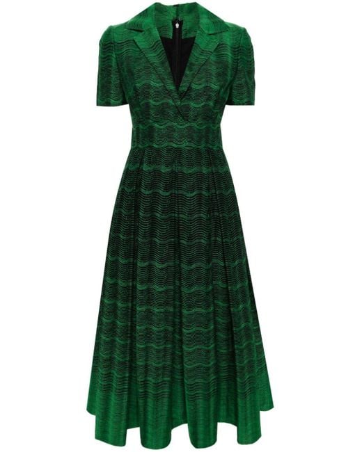 Elie Saab エンブロイダリー ドレス Green