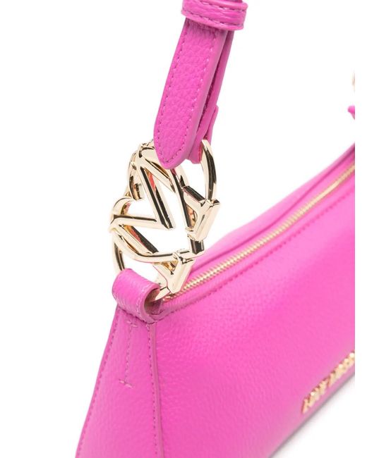 Love Moschino Pink Logo-Lettering Shoulder Bag