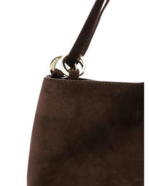 MANU Atelier Black Eterno Ring-Detail Tote Bag
