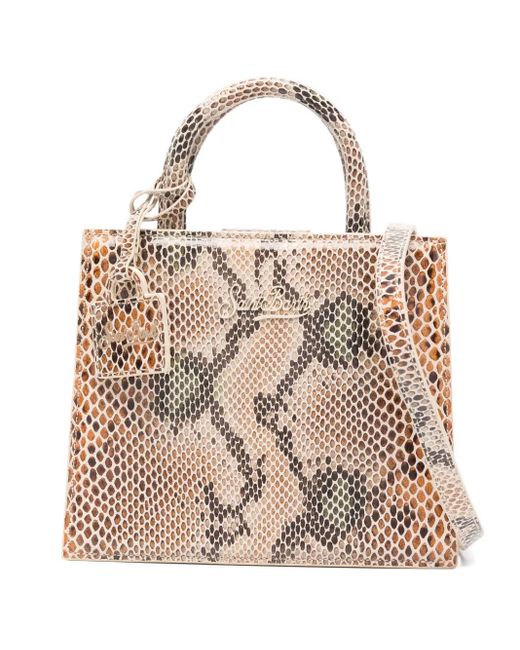 Mc2 Saint Barth Natural Snakeskin Tote Bag