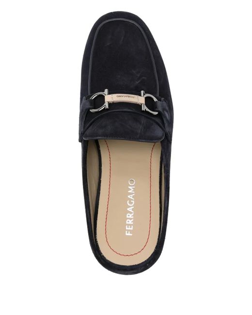 メンズ Ferragamo ロゴ サンダル Blue