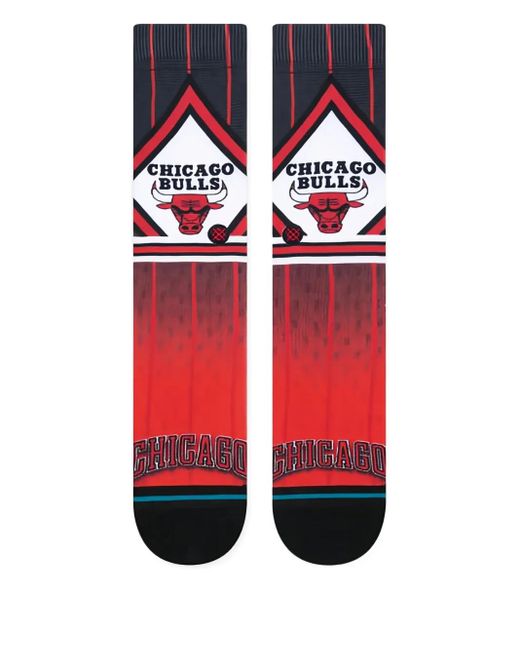 Stance Red X Nba Chicago Bulls Fader Socks for men