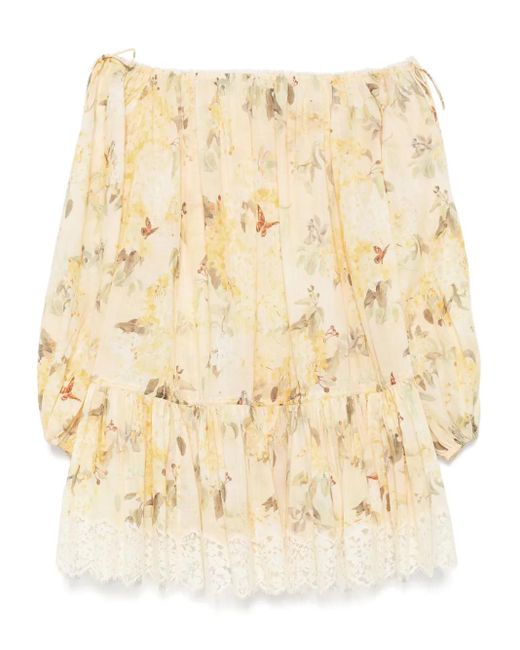 Robe Cascadian À Coupe Courte Zimmermann en coloris Natural