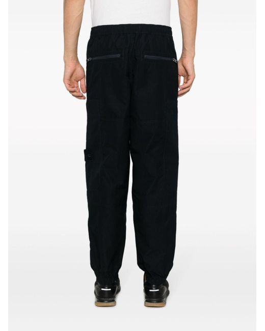 Stone Island Blue Ghost Cotton Cargo Trousers for men
