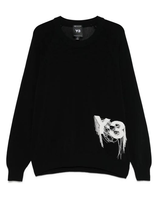 メンズ Y-3 クルーネック セーター Black