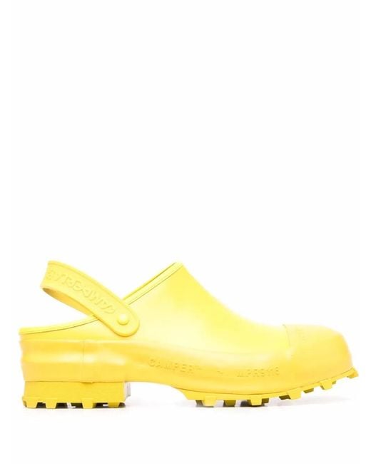 CAMPERLAB Yellow Traktori Leather Clogs for men