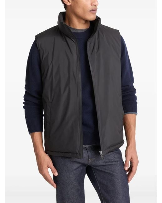 Yves Salomon Black Reversible Gilet for men