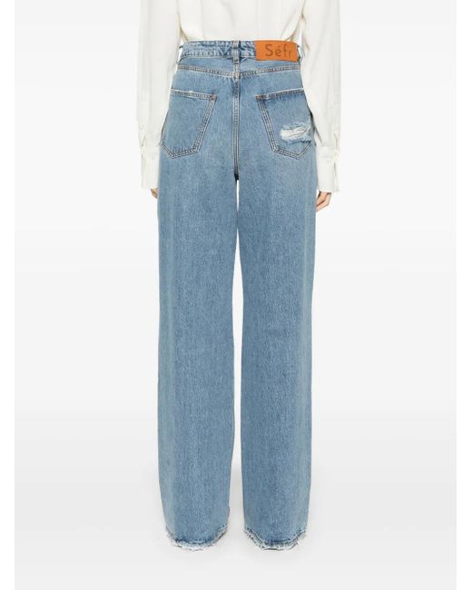 Séfr Blue Wide-Leg Jeans