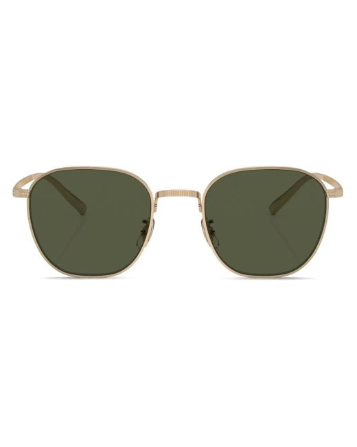 Oliver Peoples Green Rynn Square-Frame Sunglasses