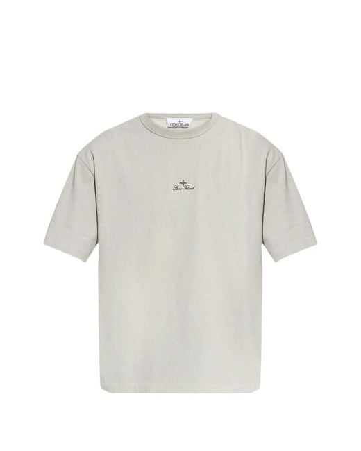 Stone Island White 2100006 Organic Cotton Jersey T-Shirt for men