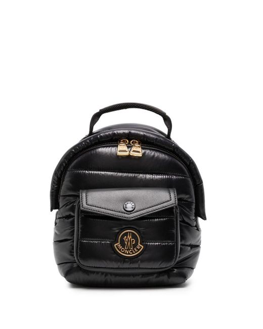 Moncler Padded Logo-patch Backpack in Black | Lyst Australia