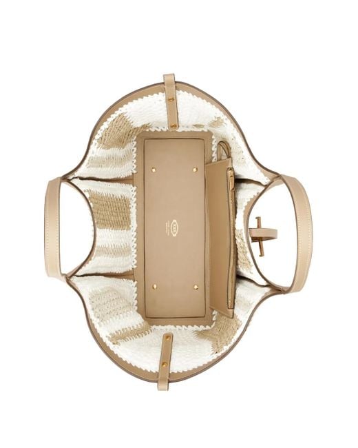 Tod's Natural T Timeless Tote Bag