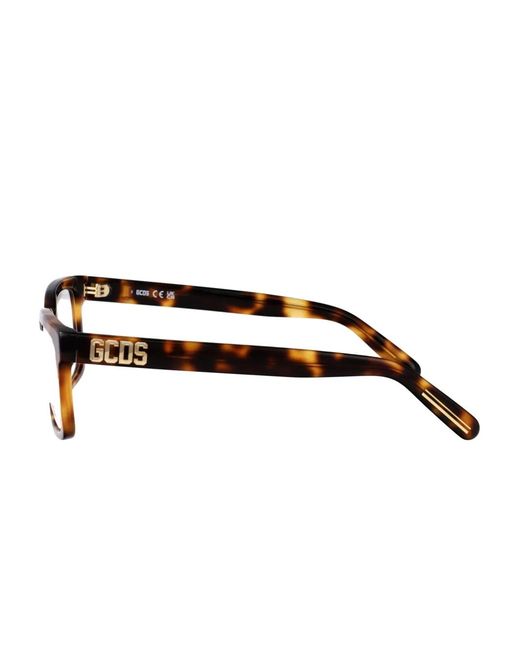 Gcds Eckige Brille Mit Logo-Schild in Brown für Herren