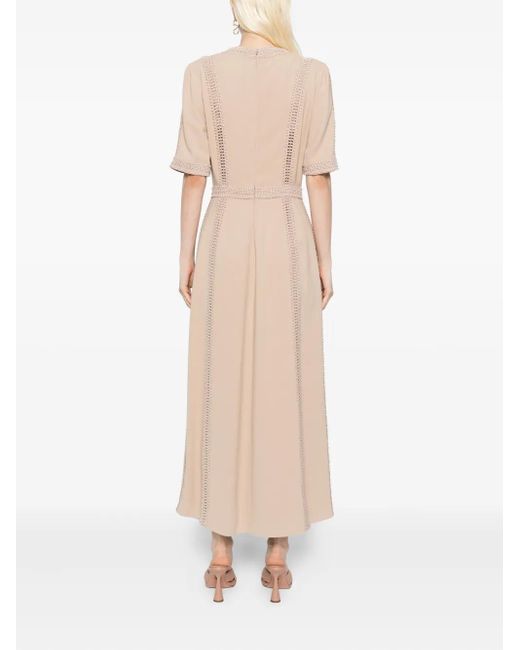 Elie Saab デコラティブトリム ドレス Natural
