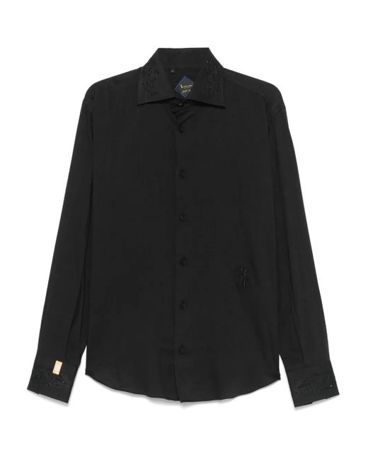 Billionaire Black Button-Up Shirt for men
