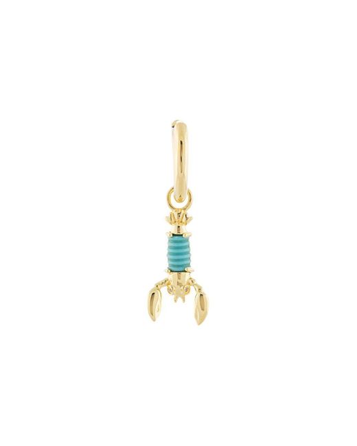 Eshvi Metallic Lobster-charm Earring