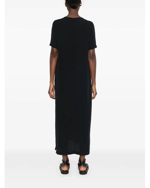 Private 0204 Black Silk Maxi Dress