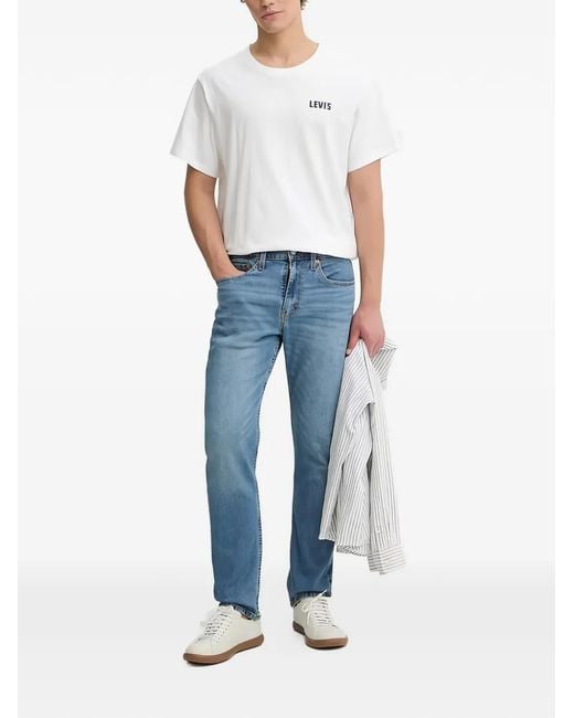 Levi's Blue 511 Logo-Patch Jeans for men