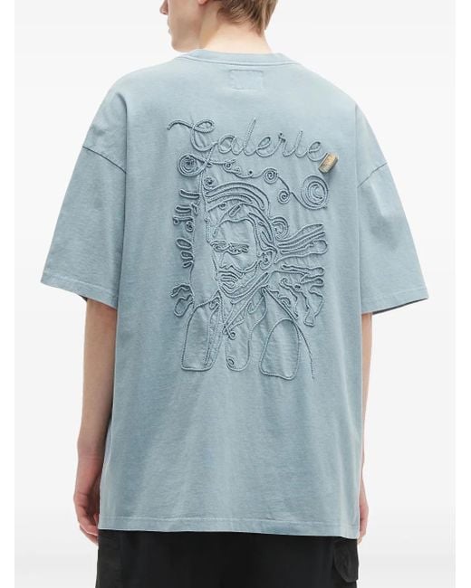 メンズ Musium Div. コットン Tシャツ Blue