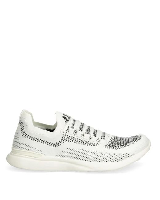 Athletic Propulsion Labs White Mesh-Panelled Sneakers