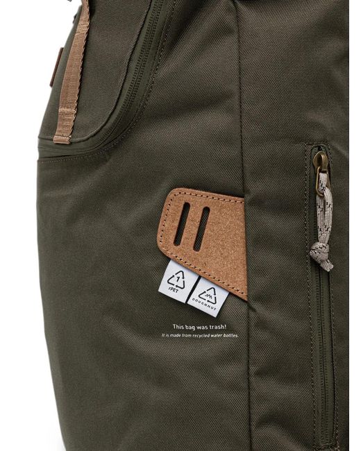 Doughnut Green Buckle-Fastening Backpack for men