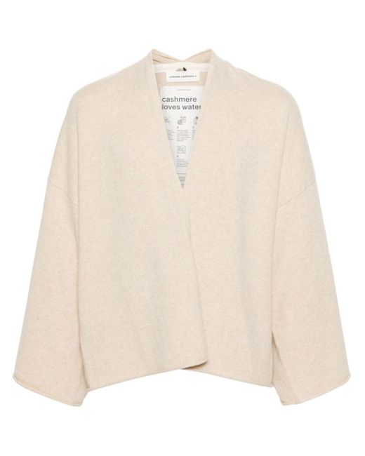Extreme Cashmere Natural N°326 Mamiko Open-front Cardigan