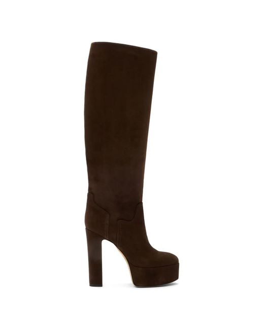 Casadei Brown Bottines Patty À Plateforme