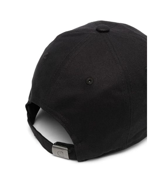 Carhartt Black Script Logo-Embroidered Baseball Cap