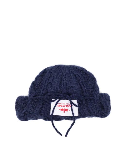 Berretto Stile Pilota di Charles Jeffrey in Blue