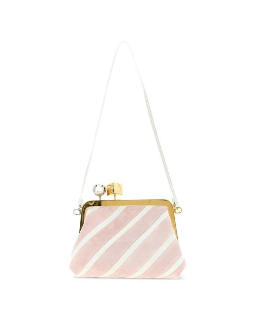Jacquemus Pink Petite Pochette The Berlingot À Rayures