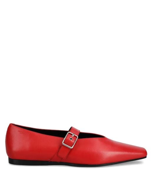 Ballerine Wioletta Con Fibbia di Vagabond in Red