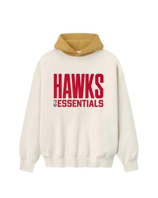 Fear Of God White Hawks Hoodie for men