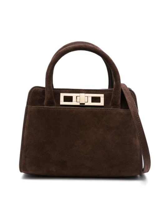 Fabiana Filippi スエード トートバッグ Brown