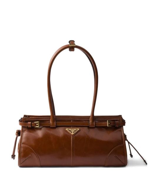 Prada Brown Mittelgroße Bonnie Tote Bag