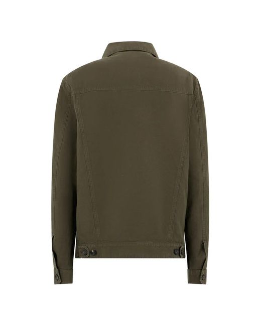 Slowear Green Button-Up Denim Jacket for men