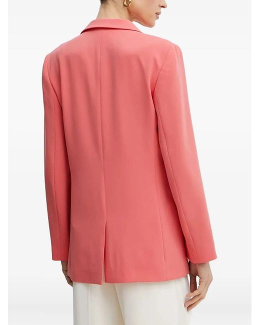 Boss Pink Single-Button Notched-Lapel Blazer