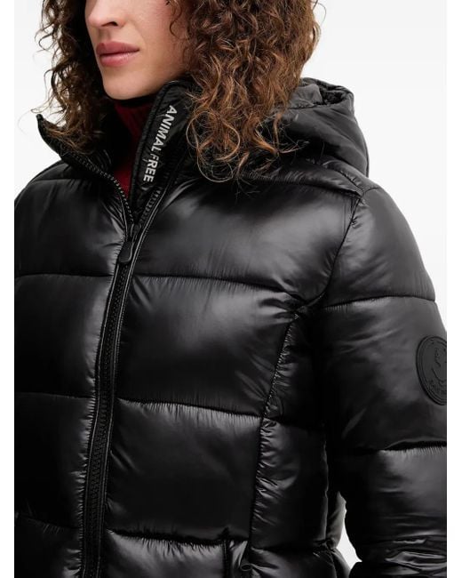 Save The Duck Black Hooded Padded Jacket