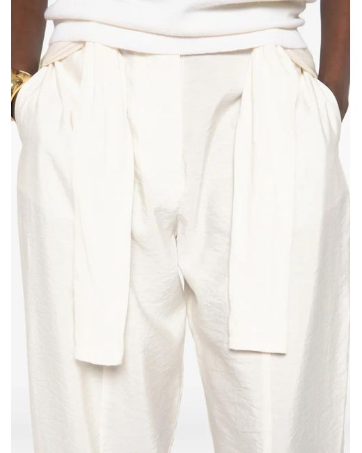 Cordera White Buttoned Trousers