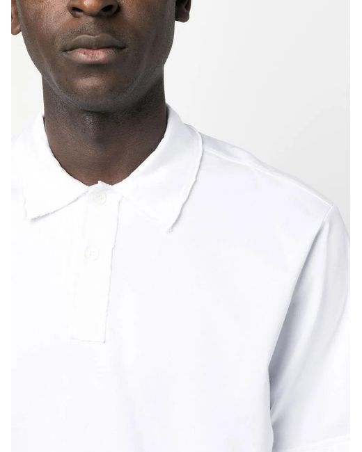 Polo de manga corta Roberto Collina de hombre de color White