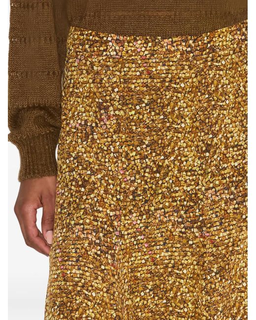 Isabel Marant Metallic Hortensia Midi Skirt