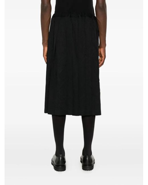 COMME DES GARÇON BLACK Black Pleated Skirt